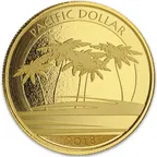 1 Unze Goldmünze Fiji Pacific Dollar 2018