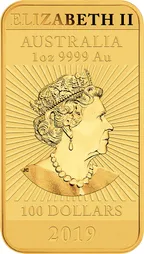 1 Unze Goldmünze Perth Mint - Rectangular Dragon 2019
