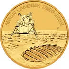 1 Unze Goldmünze Australien Apollo 11 - 50 Jahre Mondlandung 2019
