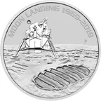 1 Unze Silbermünze Australien Apollo 11 - 50 Jahre Mondlandung 2019