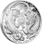 1 Unze Silbermünze Australien Drache & Tiger 2019 - polierte Platte