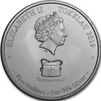 1 Unze Silbermünze Tokelau Karettschildkröte 2019