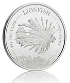 1 Unze Silbermünze Barbados Feuerfisch 2019