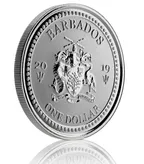 1 Unze Silbermünze Barbados Feuerfisch 2019