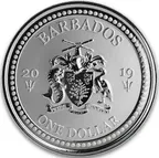 1 Unze Silbermünze Barbados Feuerfisch 2019