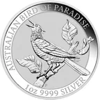 1 Unze Silbermünze Australien Birds of Paradise - Manucodia Paradiesvogel 2019