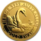 1 Unze Goldmünze Australien Schwan 2019