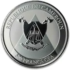 1 Unze Silbermünze Kamerun Gepard 2019