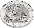 1 Unze Silbermünze Großbritannien Valiant 2019