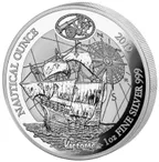 1 Unze Silbermünze Ruanda Nautical Serie - 500 Jahre Victoria 2019 - polierte Platte