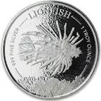 1 Unze Silbermünze Barbados Feuerfisch 2019