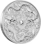 1 Unze Silbermünze Australien Drache & Drache 2019