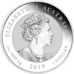 1 Unze Silbermünze Australien Drache & Drache 2019