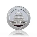 1 Unze Silber China Panda 2009 teilvergoldet