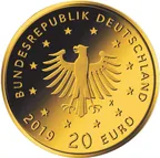 20 Euro Goldmünze Heimische Vögel - Wanderfalke 2019 (A)