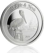 1 Unze Silbermünze EC8 St. Kitts & Nevis - Pelikan 2019