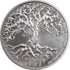 1 Unze Silbermünze Niue Tree of Life 2018