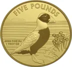1 Unze Goldmünze Alderney Puffin Papageitaucher 2019