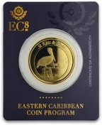1 Unze Goldmünze EC8 St. Kitts & Nevis - Pelikan 2019