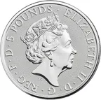 2 Unzen Silbermünze Queens Beasts White Lion 2020