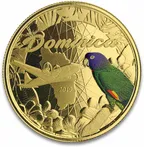 1 Unze Goldmünze EC8 Dominica - The Nature Isle 2019 - coloriert