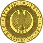 200 Euro Goldmünze 2002 Deutschland Währungsunion - Euro Einfuehrung (A)
