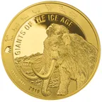 1 Unze Goldmünze Giganten der Eiszeit - Wollmammut 2019