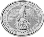 1 Unze Platinmünze Queens Beasts Falcon 2020