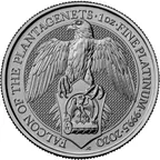 1 Unze Platinmünze Queens Beasts Falcon 2020