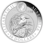 1 Kilogramm Silbermünze Australien Kookaburra 2020