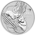 1 Kilogramm Silbermünze Australien Lunar III Maus 2020