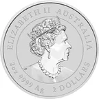 2 Unzen Silbermünze Australien Lunar III Maus 2020