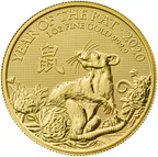 1 Unze Goldmünze Lunar UK Ratte 2020