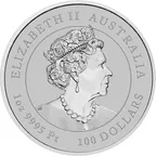 1 Unze Platinmünze Australien Lunar III Maus 2020