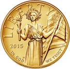 1 Unze Goldmünze American Liberty 2015 High Relief
