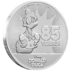 1 Unze Silbermünze Niue Donald Duck 85 Jahre Jubiläum 2019