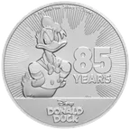 1 Unze Silbermünze Niue Donald Duck 85 Jahre Jubiläum 2019