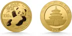 8 Gramm Goldmünze China Panda 2020