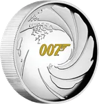 1 Unze Silbermünze Tuvalu James Bond 007 - 2020 - polierte Platte - High Relief