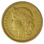 20 schweizer Franken Goldmünze Helvetia