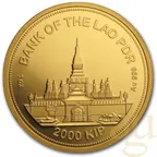 1 Unze Goldmünze Laos Tiger 2020