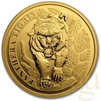 1 Unze Goldmünze Laos Tiger 2020