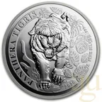 1 Unze Silbermünze Laos Tiger 2020