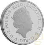 1 Unze Silbermünze Großbritannien James Bond 007 DB5 - 2020 polierte Platte