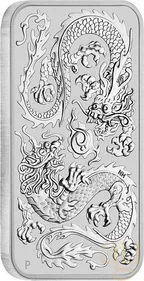 1 Unze Silbermünze Perth Mint Rectangular Dragon 2020