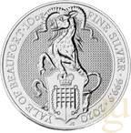 10 Unzen Silbermünze Queens Beasts Yale 2020