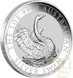 1 Unze Silbermünze Australien Schwan 2020
