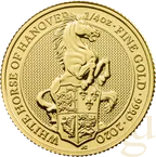 1/4 Unze Goldmünze Queens Beasts White Horse 2020