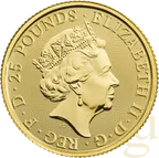 1/4 Unze Goldmünze Queens Beasts White Horse 2020
