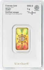5 Gramm Goldbarren Heraeus Kinebar